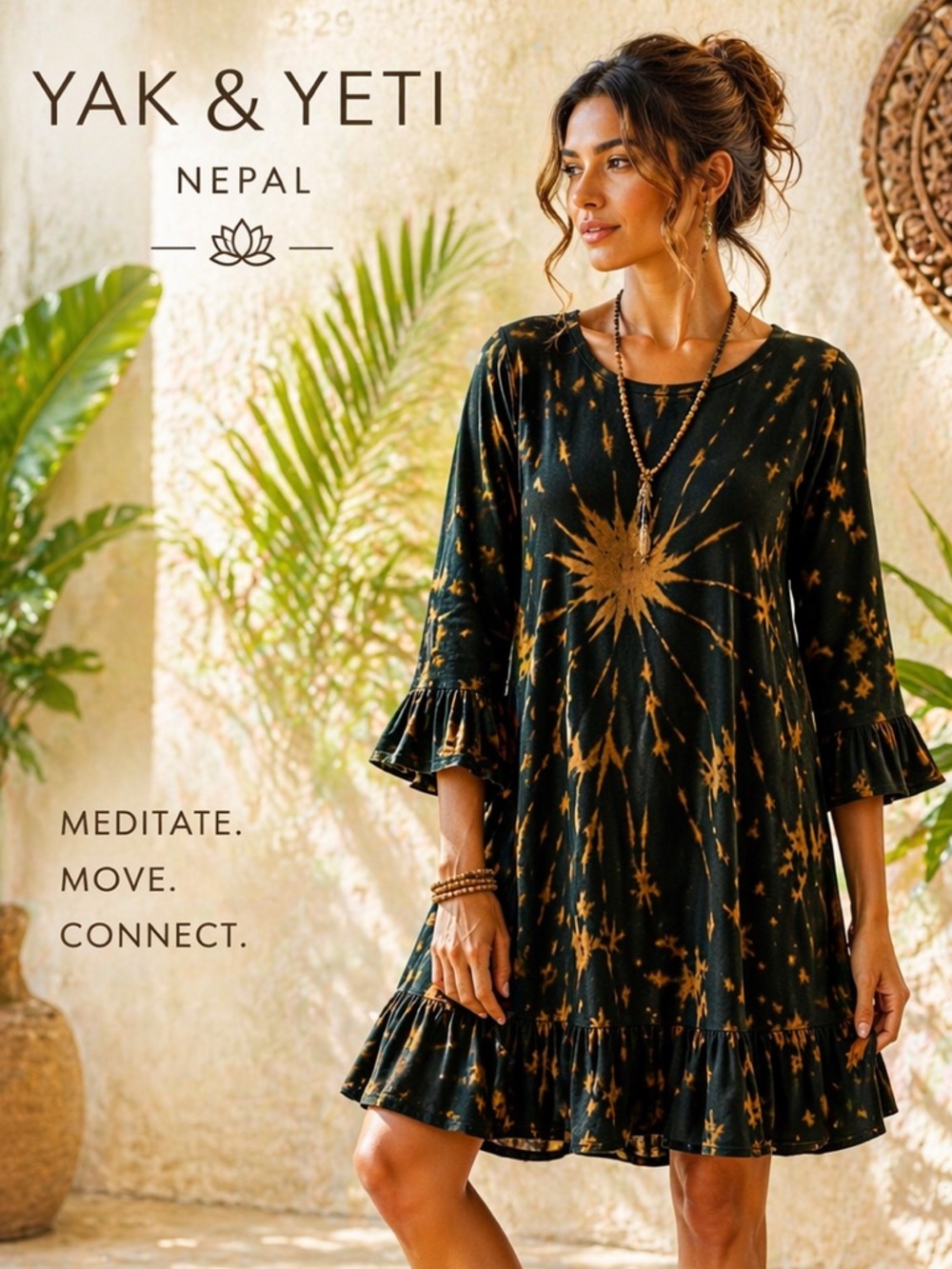 Yak & Yeti of Nepal, Meditation & Yoga Clothing, Soft w/Stretch, EUC, Size XL